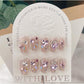 A109      New internet-famous design with shiny diamond-studded hearts and stars, premium brightening press-on nails.