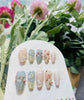 A280  Handmade flower spring press on nails