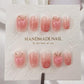 A092   Freshly out, these adorable peach-toned nails scream all things cute.