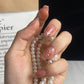 A020  French Gradient Gentle Transparent Nude Whitening Short Press-On High-End Nail Stickers