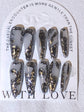 A190 Irregular Three-dimensional Metal Hot Girl Style Handmade Press on Nails